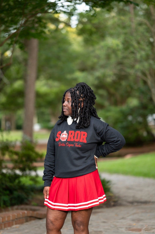 Soror with Crest Sweatshirt