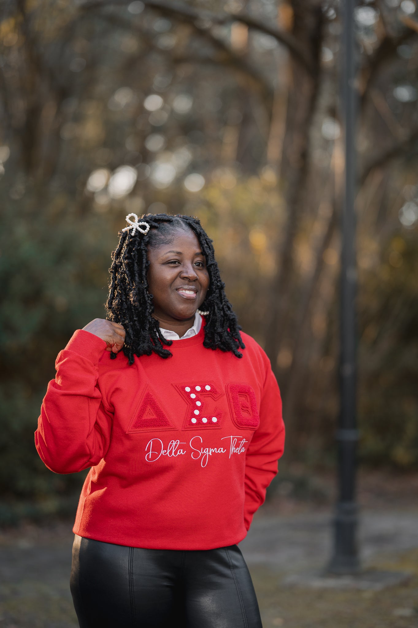Chenille Delta Sigma Theta Pearl Sweatshirt