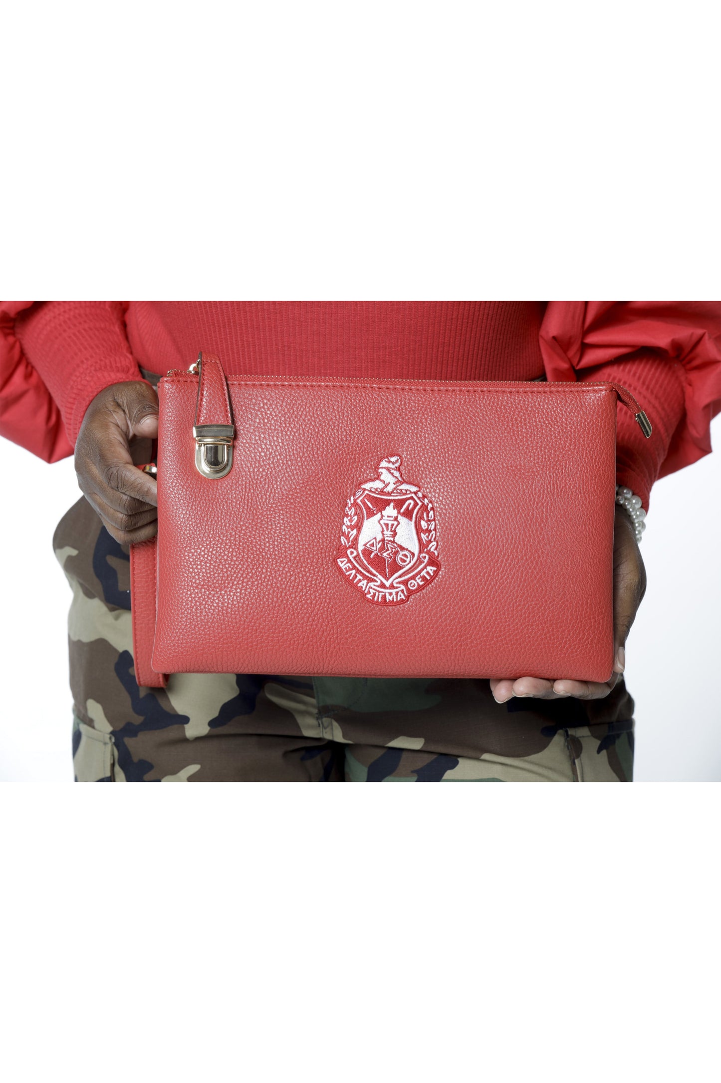 Delta Sigma Theta Wrist - Cross body Clutch