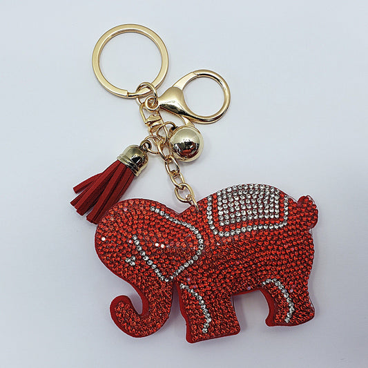 Elephant Rhinestone Keychain