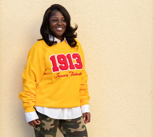 Founding Year 1913 Chenille Sweatshirt
