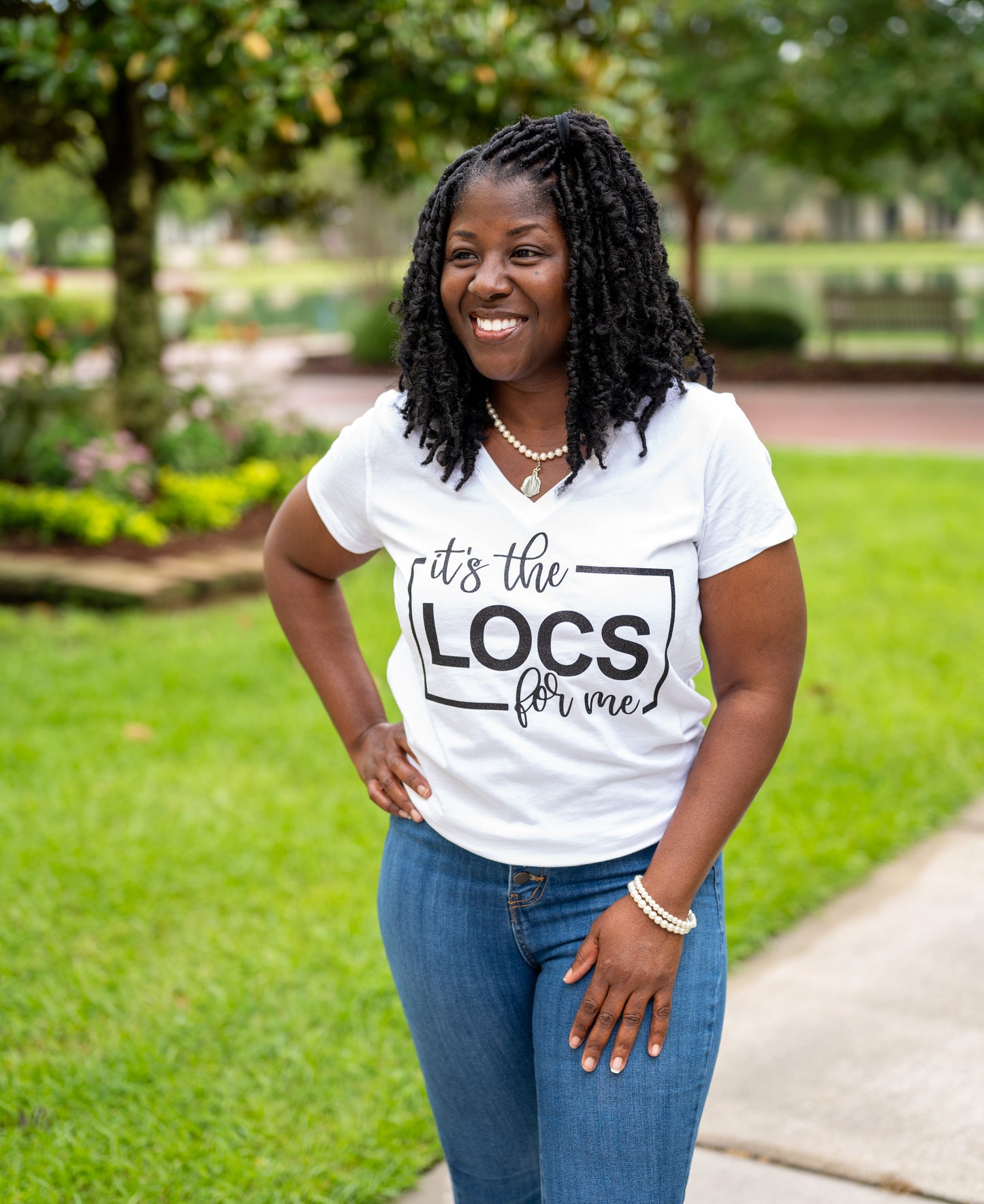 It's The LOCS For Me V-Neck T-Shirt