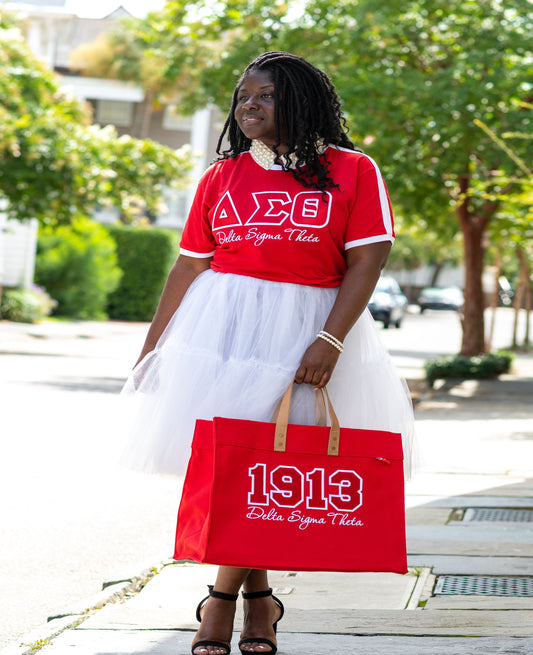 1913 Delta Sigma Theta Canvas Tote Bag