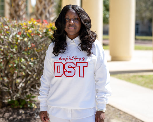 Her First Love is Delta Sigma Theta Sweatshirt