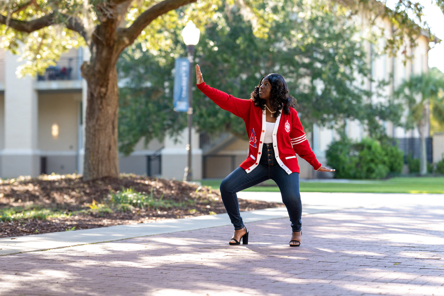 Violets and Pearls Delta Sigma Theta Cardigan