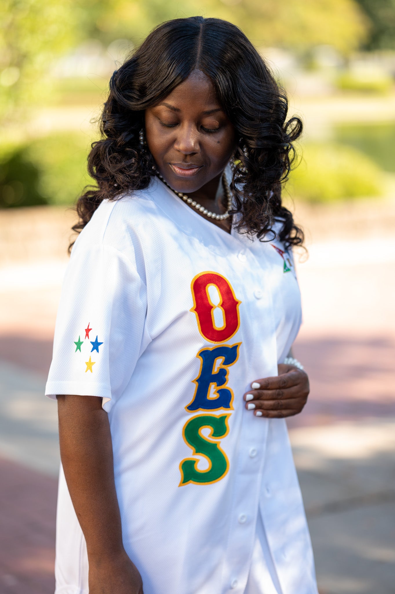 Order of the Eastern Star OES | Starry Baseball Jersey Dress