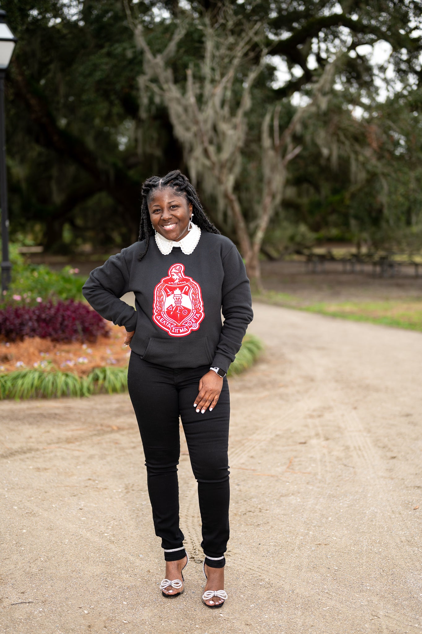 Chenille Delta Sigma Theta Crest Sweatshirt