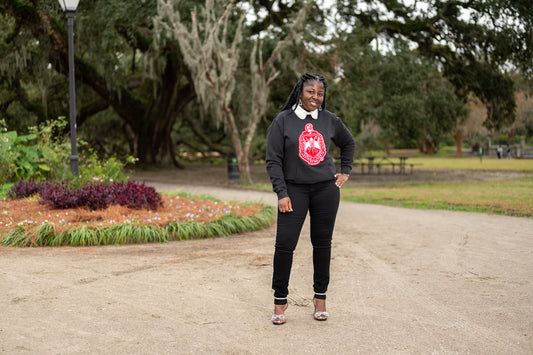 Chenille Delta Sigma Theta Crest Sweatshirt
