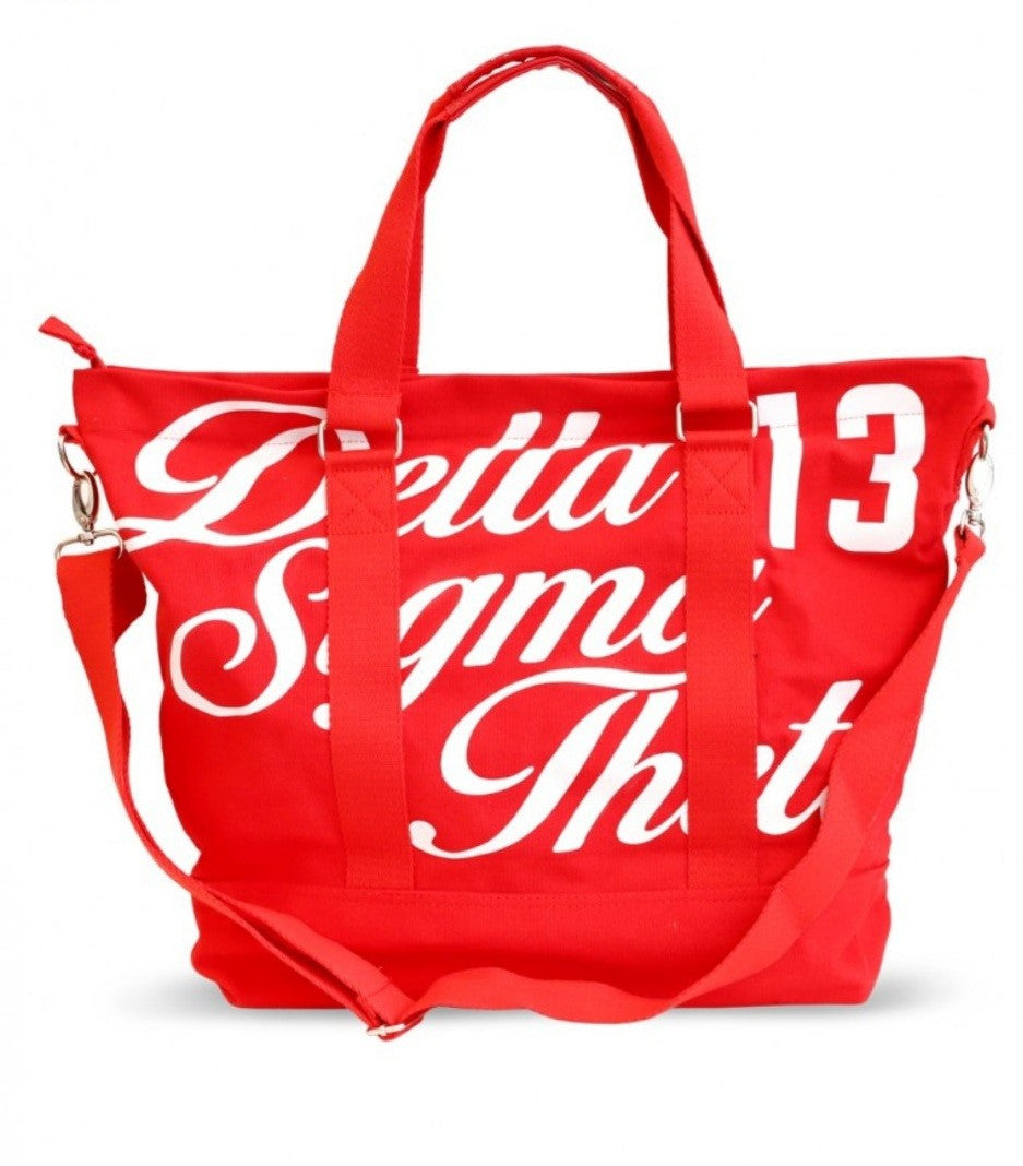 Delta Sigma Theta Canvas Bag