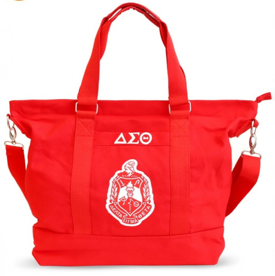 Delta Sigma Theta Canvas Bag