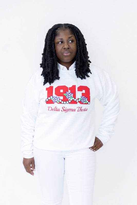 Delta Sigma Theta 1913 Violets and Pearls Sweatshirt