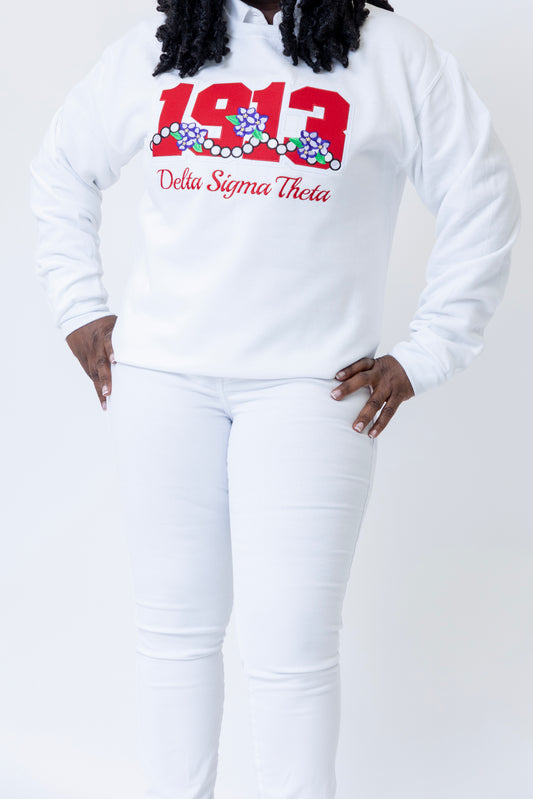 Delta Sigma Theta 1913 Violets and Pearls Sweatshirt