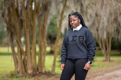 Black Chenille Delta Sigma Theta Sweatshirt